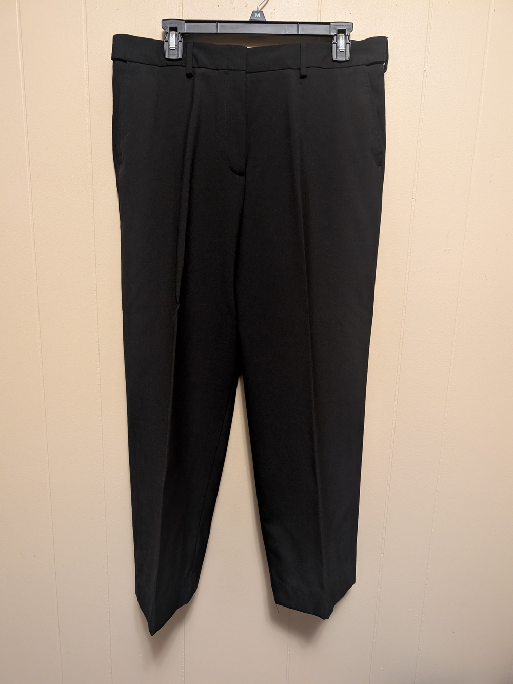 Tailored Black Men's Dress Pants - Modern Straight Leg